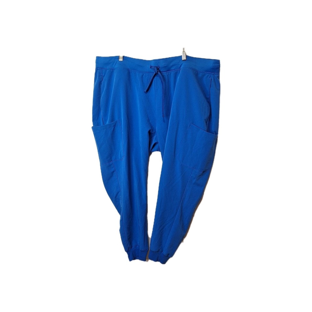 Mandala Womens 3XL Jogger Scrub Pants Blue Pull On Pockets Medical‎ Equa Tek